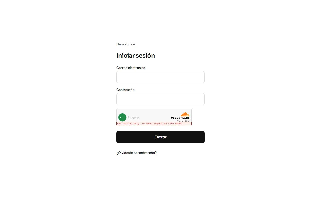 The sign-in page