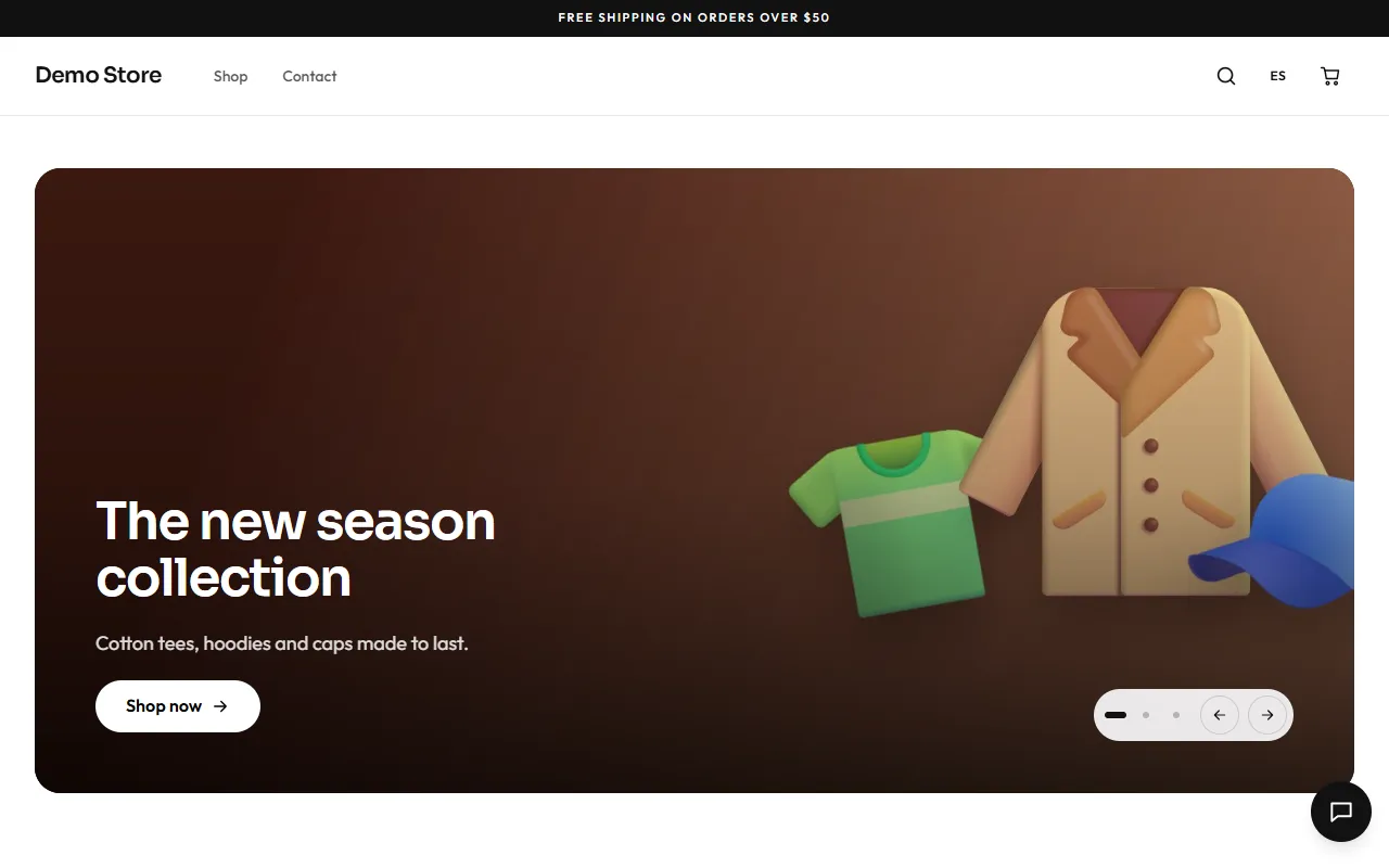 Home page on a laptop
